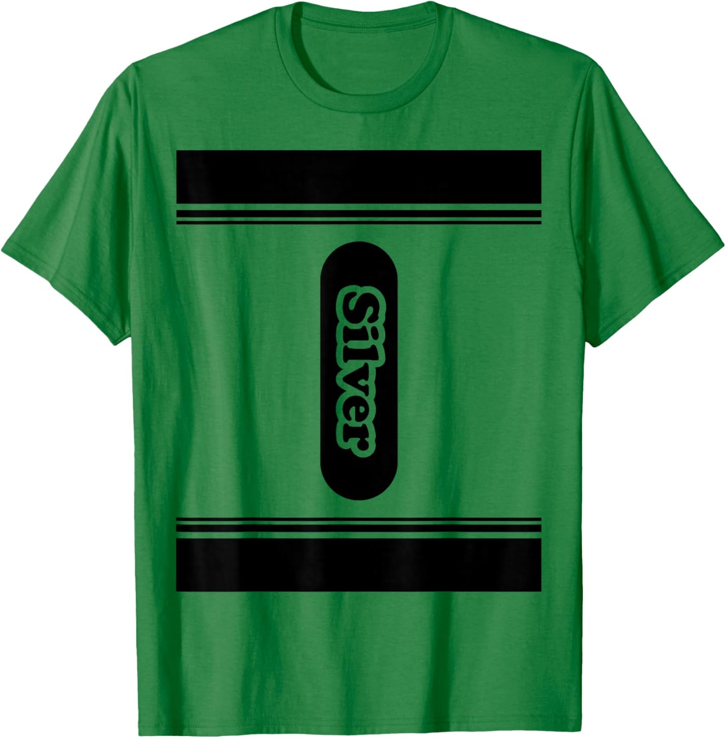 Silver Crayon Halloween Matching Costume Toddlers Kids T-Shirt - T-Shirt | Irish Green