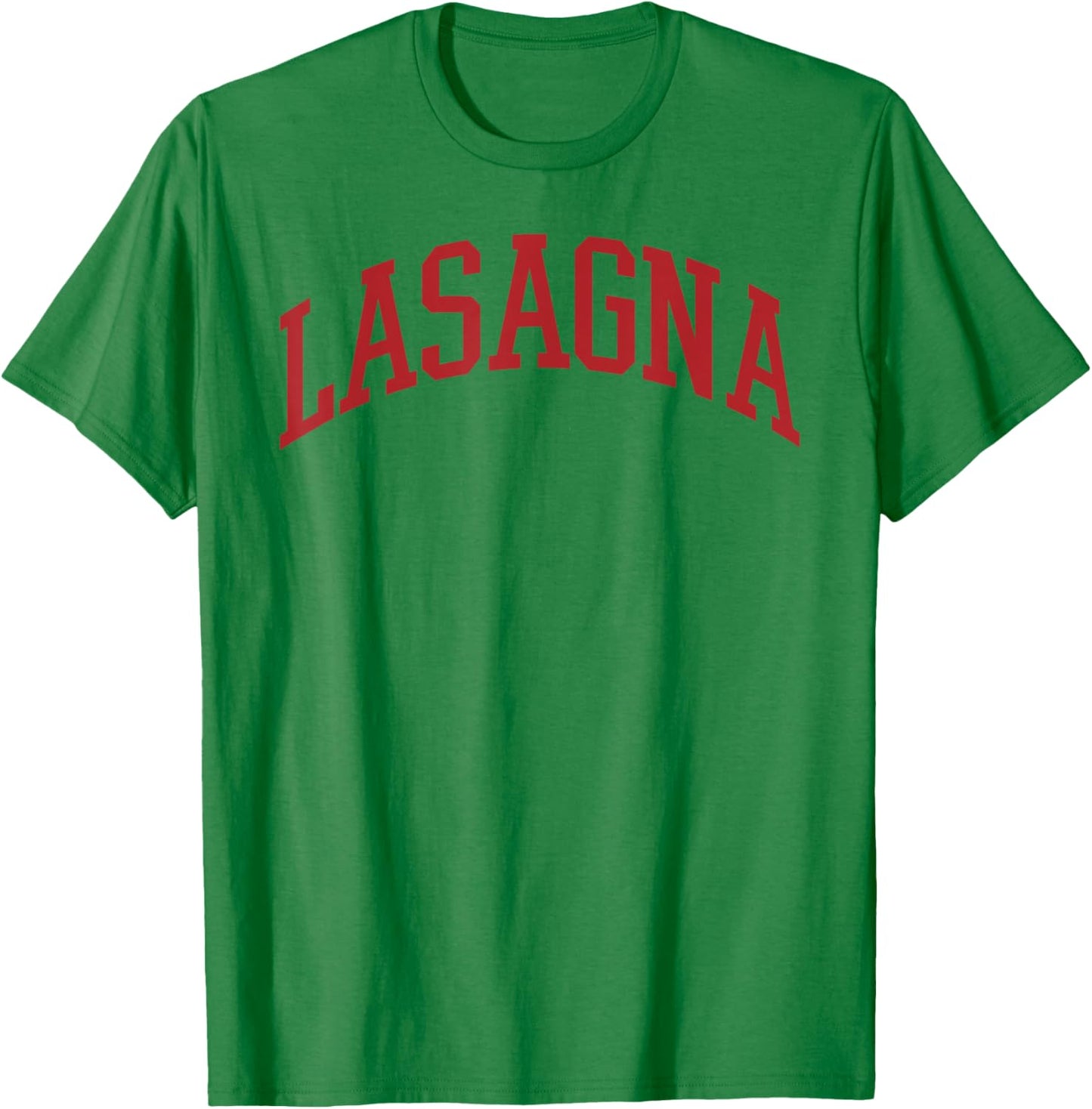 Lasagna - Italian Food Funny Retro Italy Matching Shirt T-Shirt - T-Shirt | Irish Green