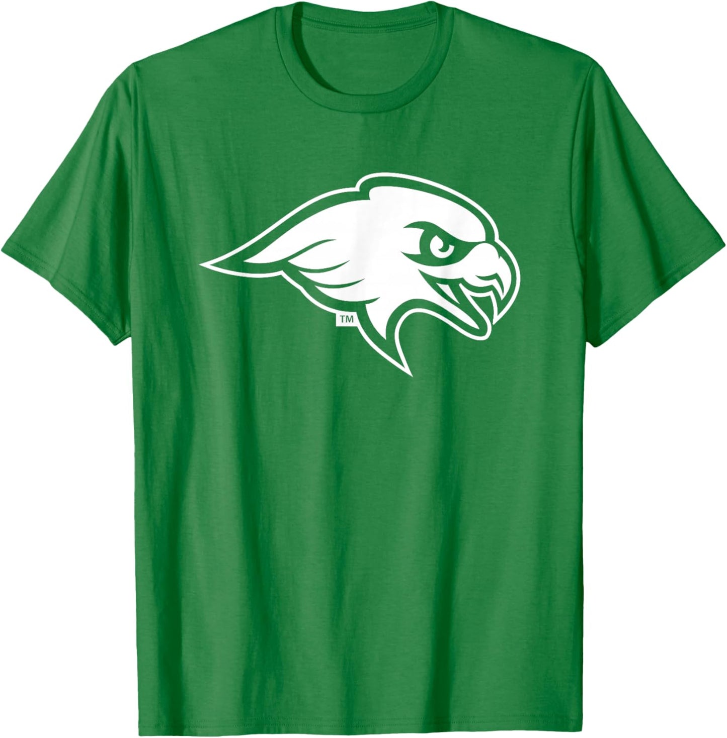 Montclair State University Red Hawks Mascot Head Logo T-Shirt - T-Shirt | Irish Green
