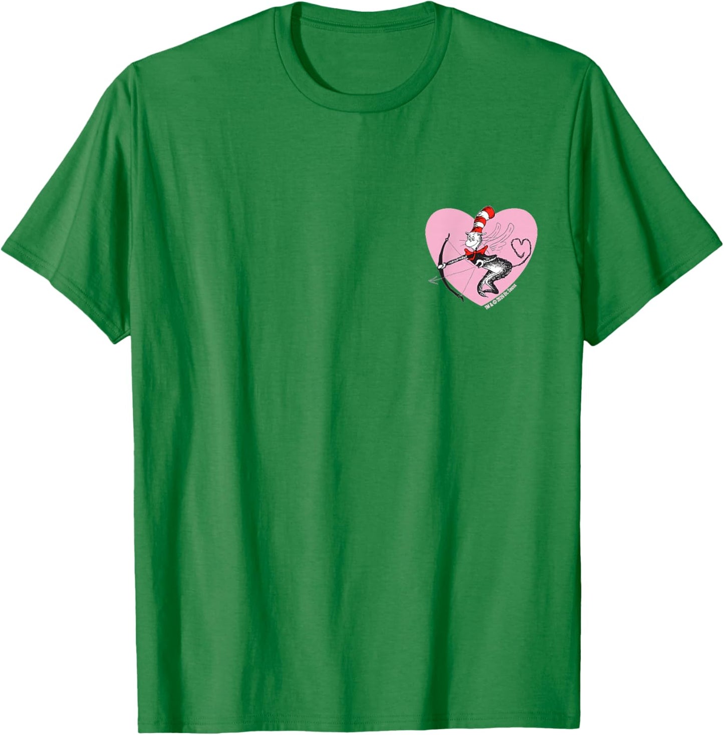 Dr. Seuss Cat in The Hat Love Officially Licensed T-Shirt - T-Shirt | Irish Green