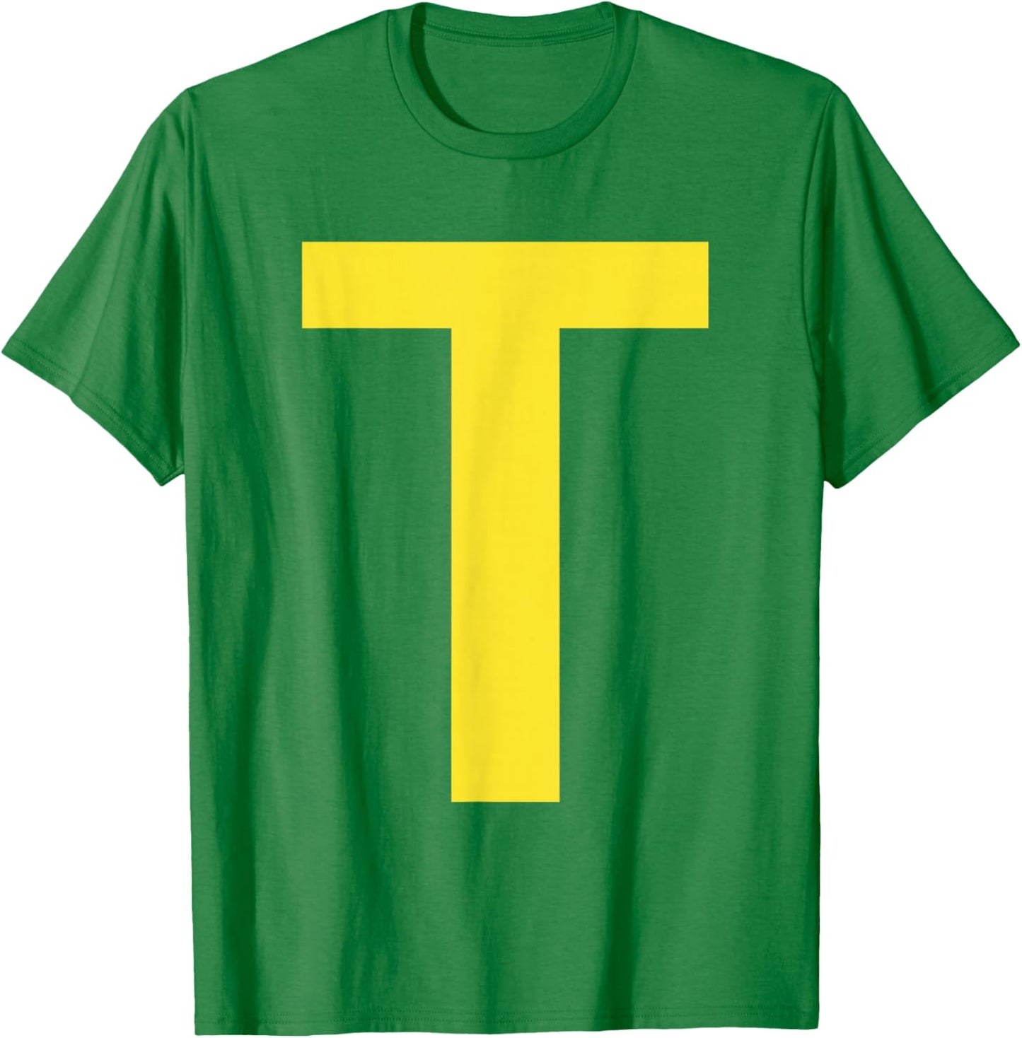 Letter T Funny Group Matching Halloween Costume T-Shirt - T-Shirt | Irish Green