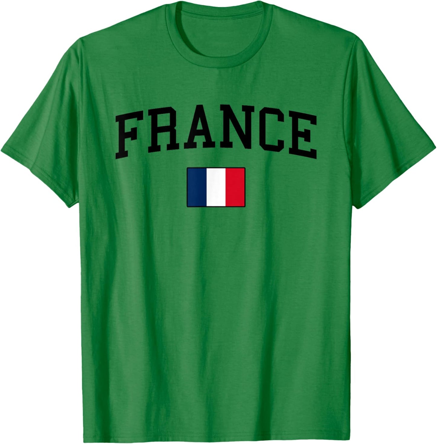 French Flag Men Women Kids France T-Shirt - T-Shirt | Irish Green