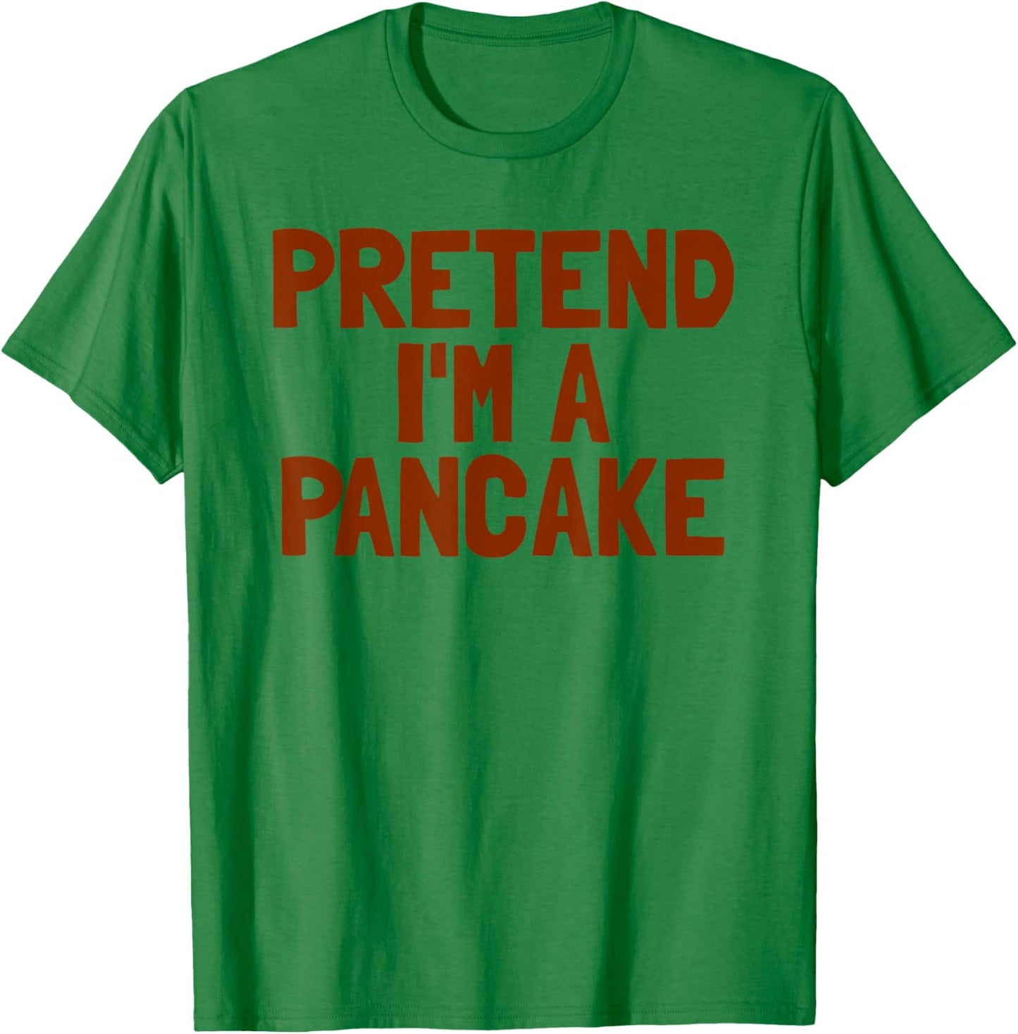 Pretend I'm A Pancake Breakfast Halloween Pancake T-Shirt - T-Shirt | Irish Green