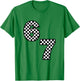 Funny Six Seven Hand 6 7 Meme Gen Alpha Slang Checkerboard T-Shirt - T-Shirt | Irish Green