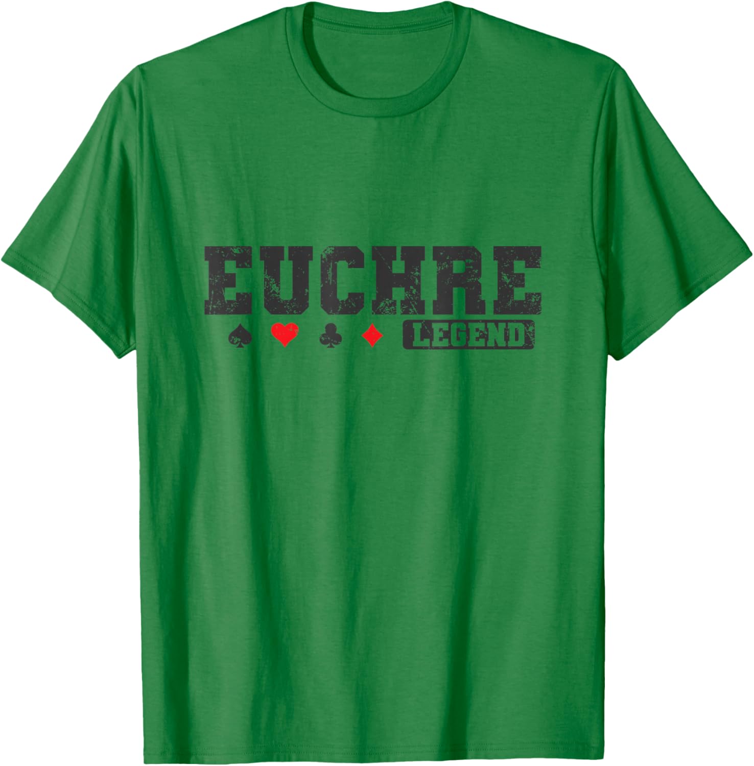 Euchre Legend Card Game Playing Cards T-Shirt - T-Shirt | Irish Green