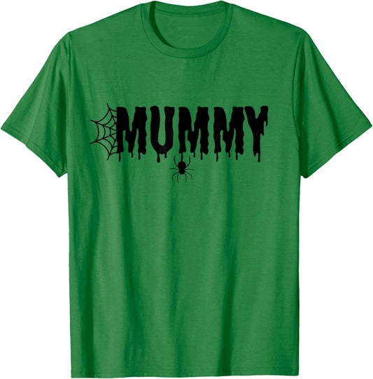 Mummy Funny Halloween Shirt Mom Costume Family T-Shirt - T-Shirt | Irish Green