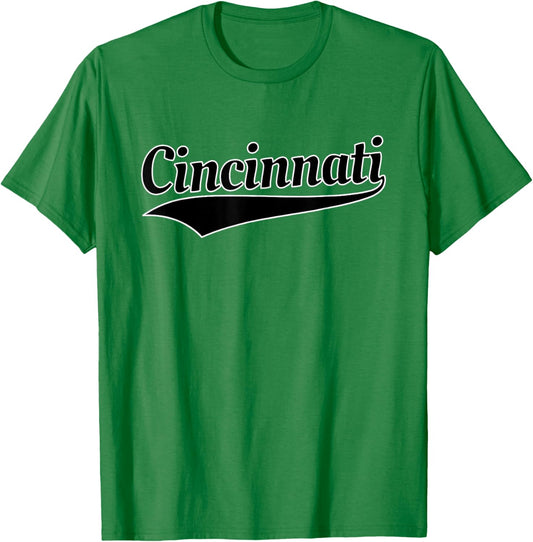 Cincinnati - Throwback Design - Classic T-Shirt - T-Shirt | Irish Green