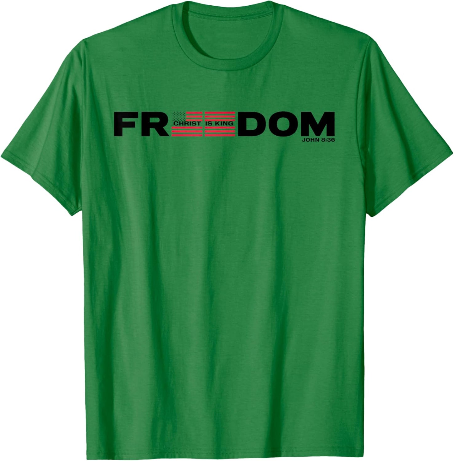 Freedom American Flag T-Shirt - T-Shirt | Irish Green