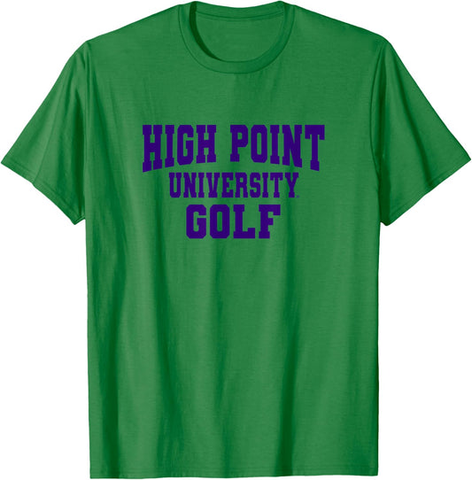 High Point University Panthers Golf NCAA HP18 T-Shirt - T-Shirt | Irish Green