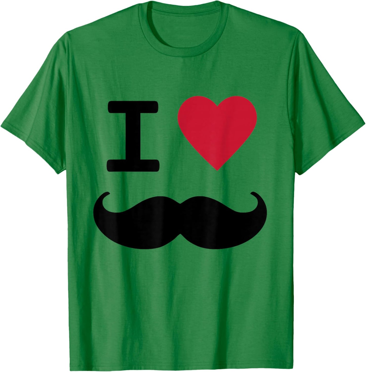 2000s Mustache T-Shirt - T-Shirt | Irish Green