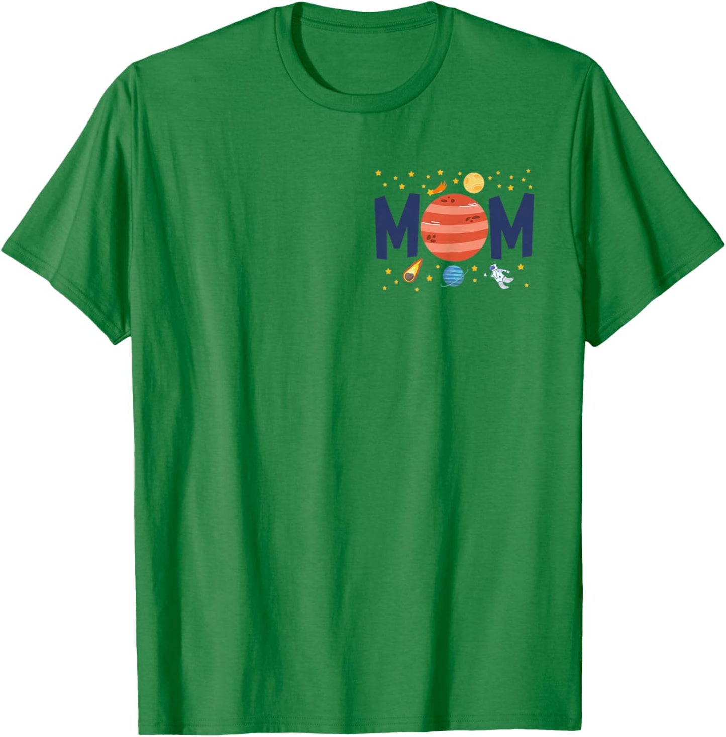 Mom of The Birthday Boy Space Astronaut 1st Birthday Family T-Shirt - T-Shirt | Irish Green