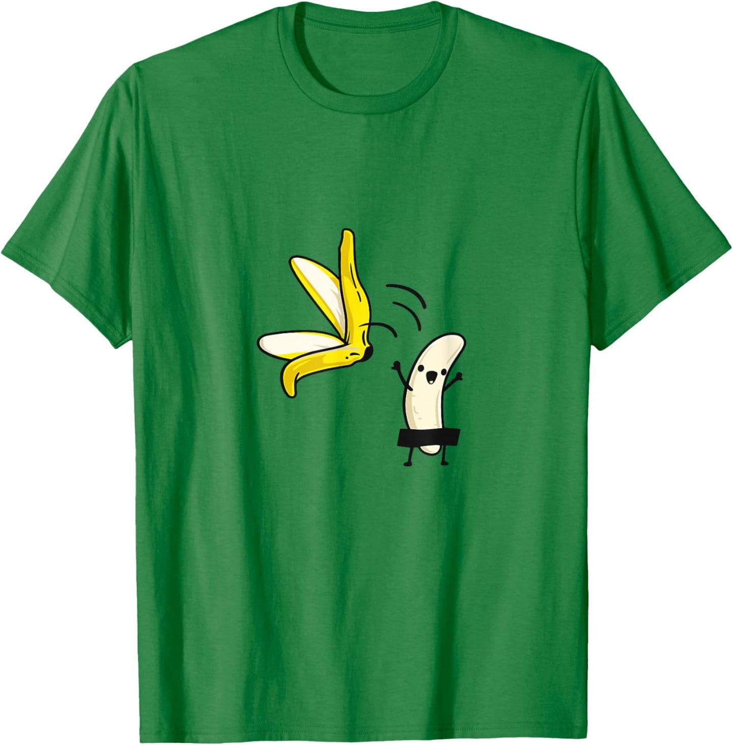 Funny Undressing Peel Off Banana Censored Naked Fruit Adults T-Shirt - T-Shirt | Irish Green
