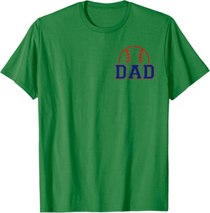 Dad of Rookie 1st Birthday Baseball Boy Family Matching T-Shirt - T-Shirt | Irish Green