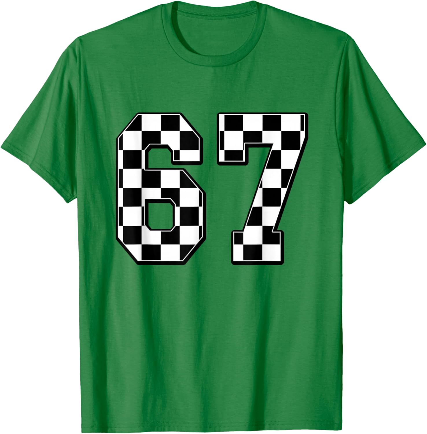 six Seven 67 Meme Number 67 T-Shirt - T-Shirt | Irish Green