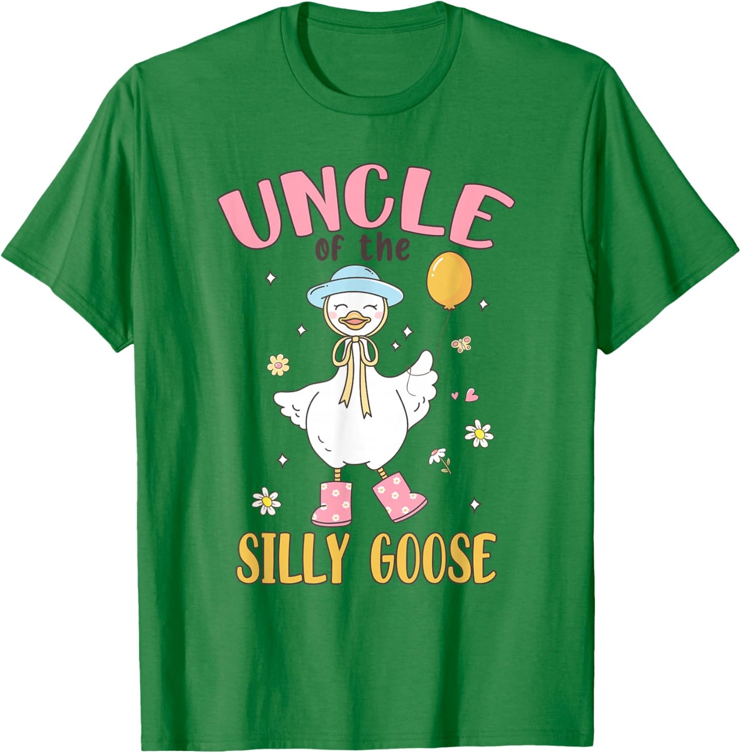 Uncle of The Silly Goose First Birthday Family Matching T-Shirt - T-Shirt | Irish Green