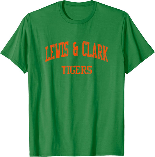 Lewis & Clark High School HS Spokane WA Vintage Sports T-Shirt - T-Shirt | Irish Green