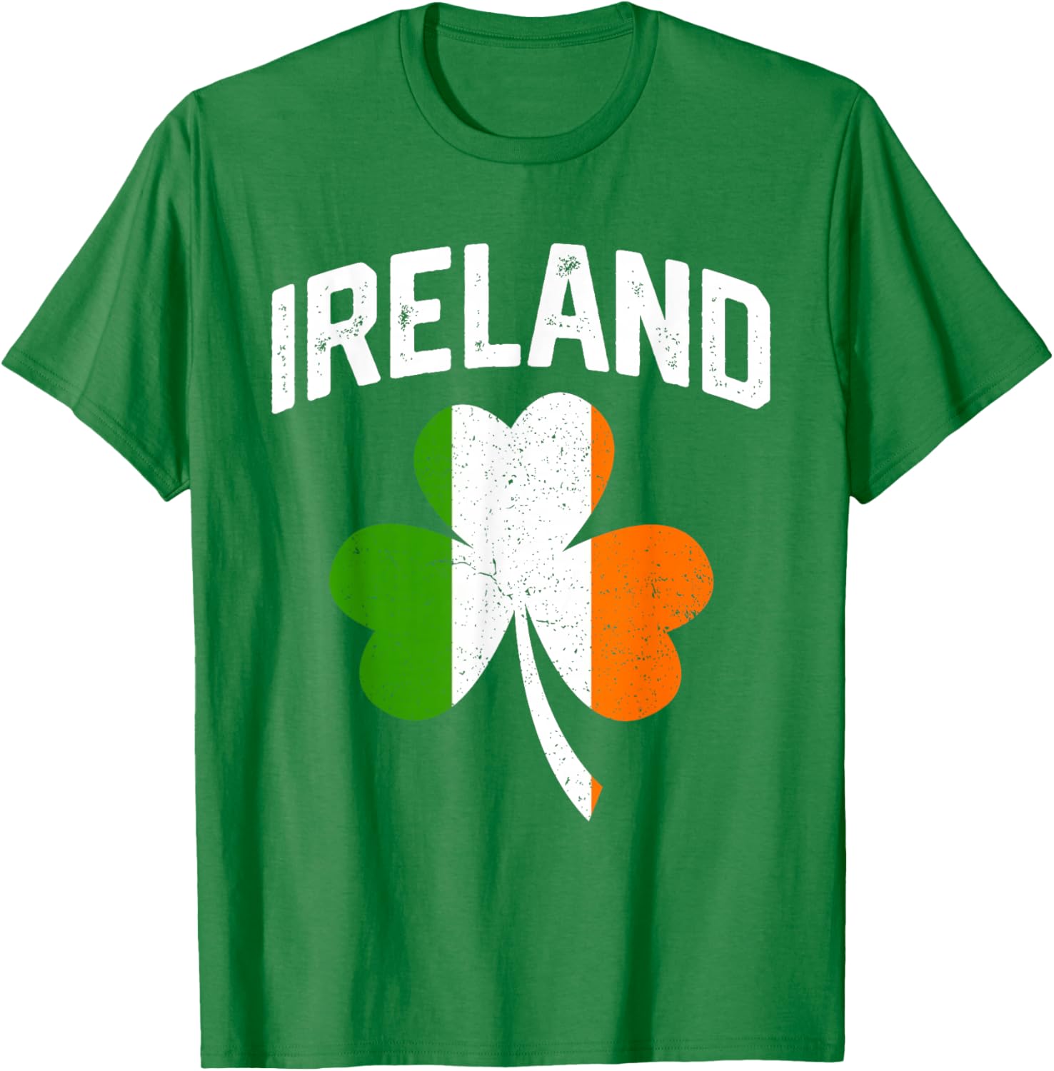 Vintage St Patrick's Day Ireland Irish Flag T-Shirt - T-Shirt | Irish Green