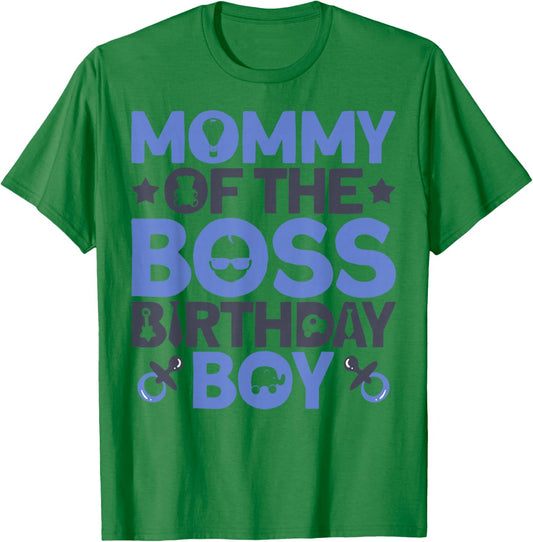Mommy of The Boss Birthday Party Outfit Like A Boss Mom T-Shirt - T-Shirt | Irish Green
