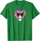 Kuromi Expressions Cherry Pose T-Shirt - T-Shirt | Irish Green