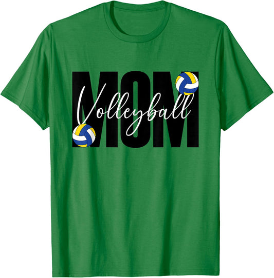 Volleyball Mom Life Sports T-Shirt - T-Shirt | Irish Green