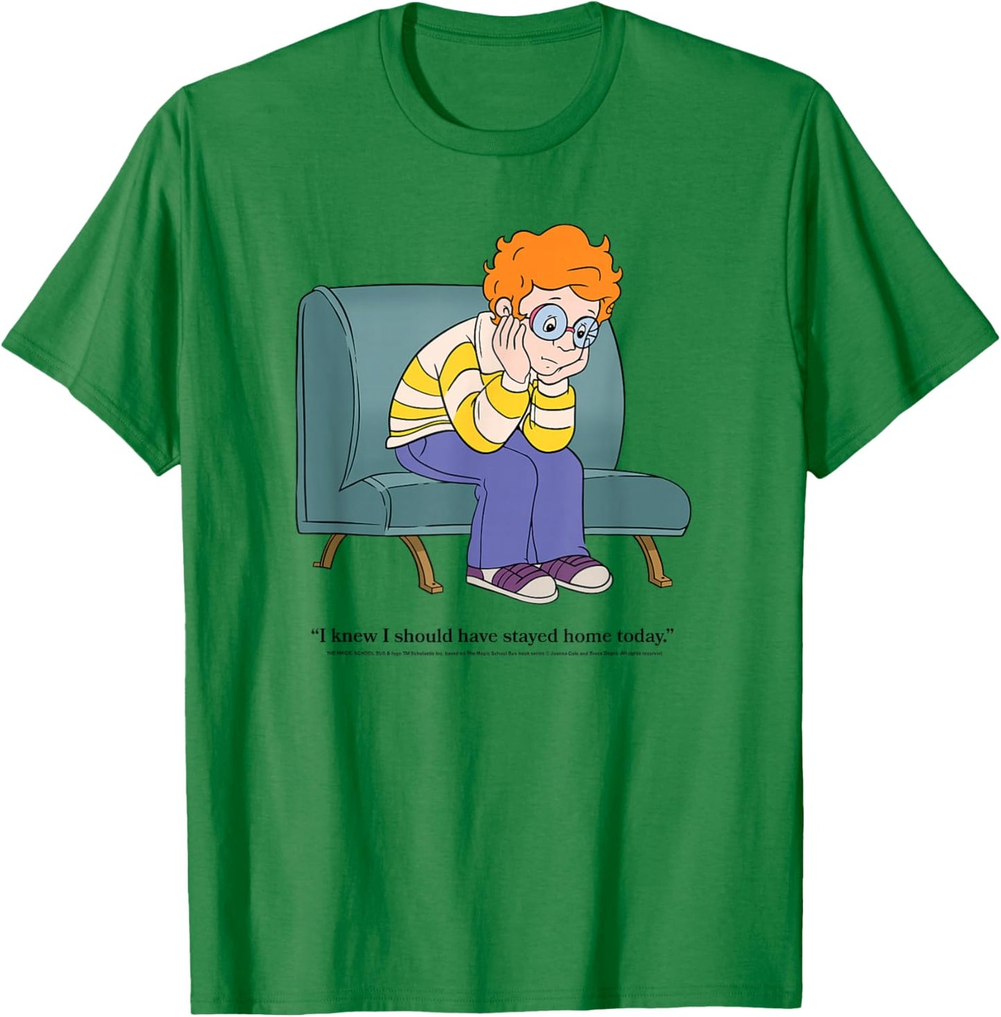 The Magic School Bus Should Have Stayed Home Arnold Cartoon T-Shirt - T-Shirt | Irish Green