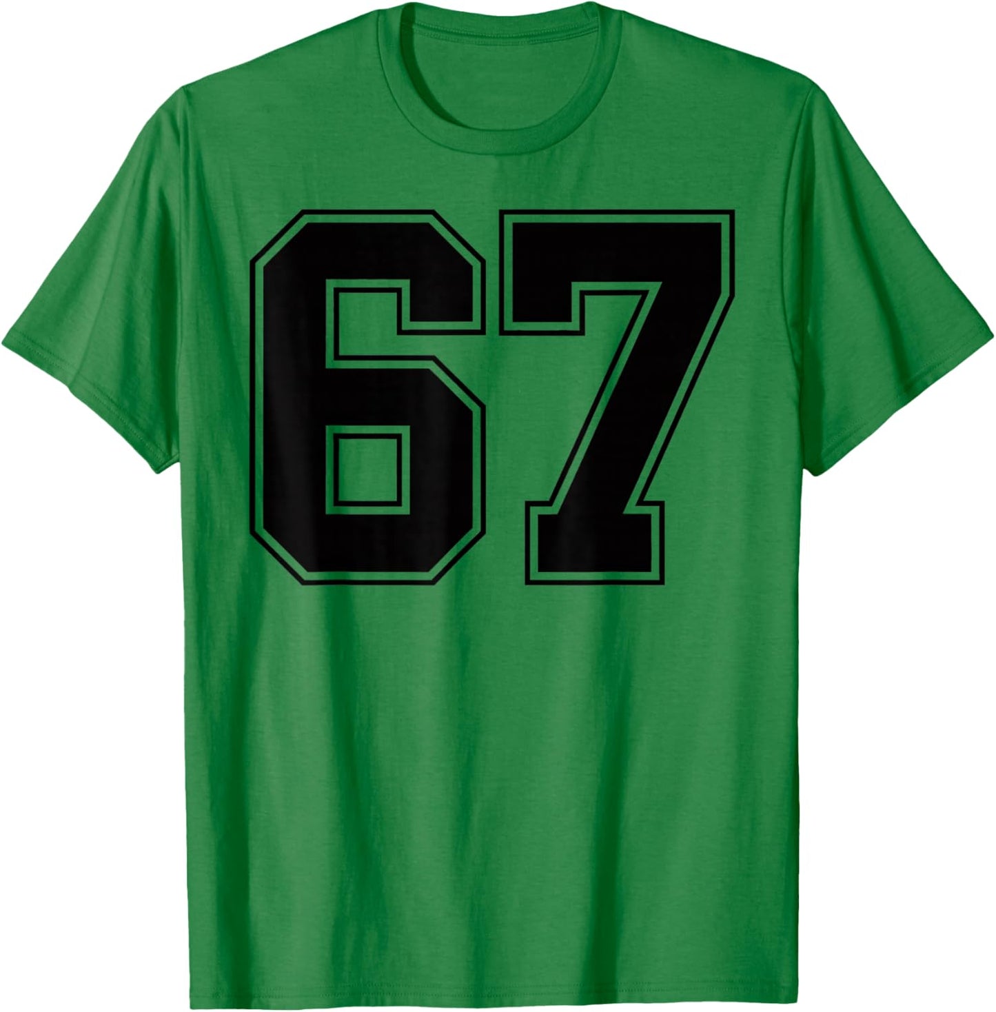67 Meme Six Seven 6 7 Meme 6 T-Shirt - T-Shirt | Irish Green
