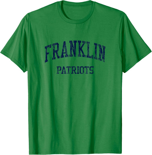 Franklin High School HS Livonia MI Vintage Sports T-Shirt - T-Shirt | Irish Green