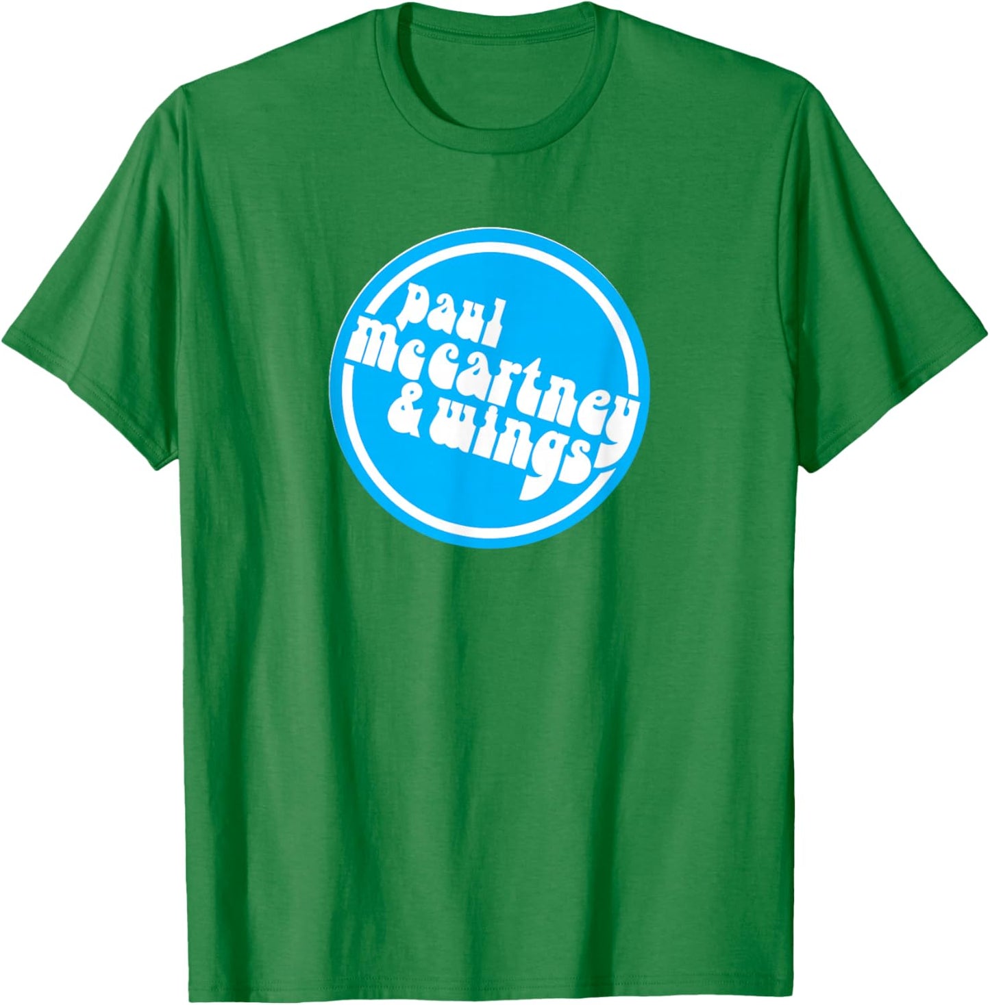 Official Paul McCartney & Wings Circle Logo T-Shirt - T-Shirt | Irish Green