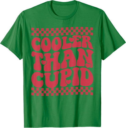 Cooler Than Cupid Cute Valentine's Day Kids Boys Girls T-Shirt - T-Shirt | Irish Green