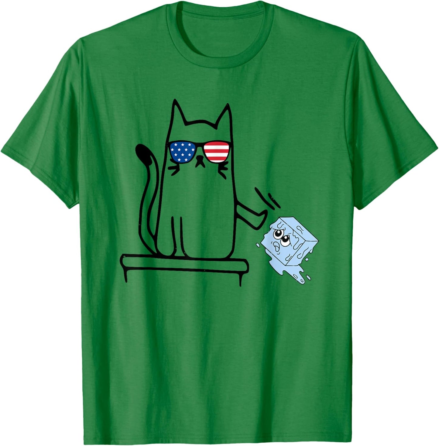 Anti ICE Out Now Cat Abolish Protest Resist Funny T-Shirt - T-Shirt | Irish Green