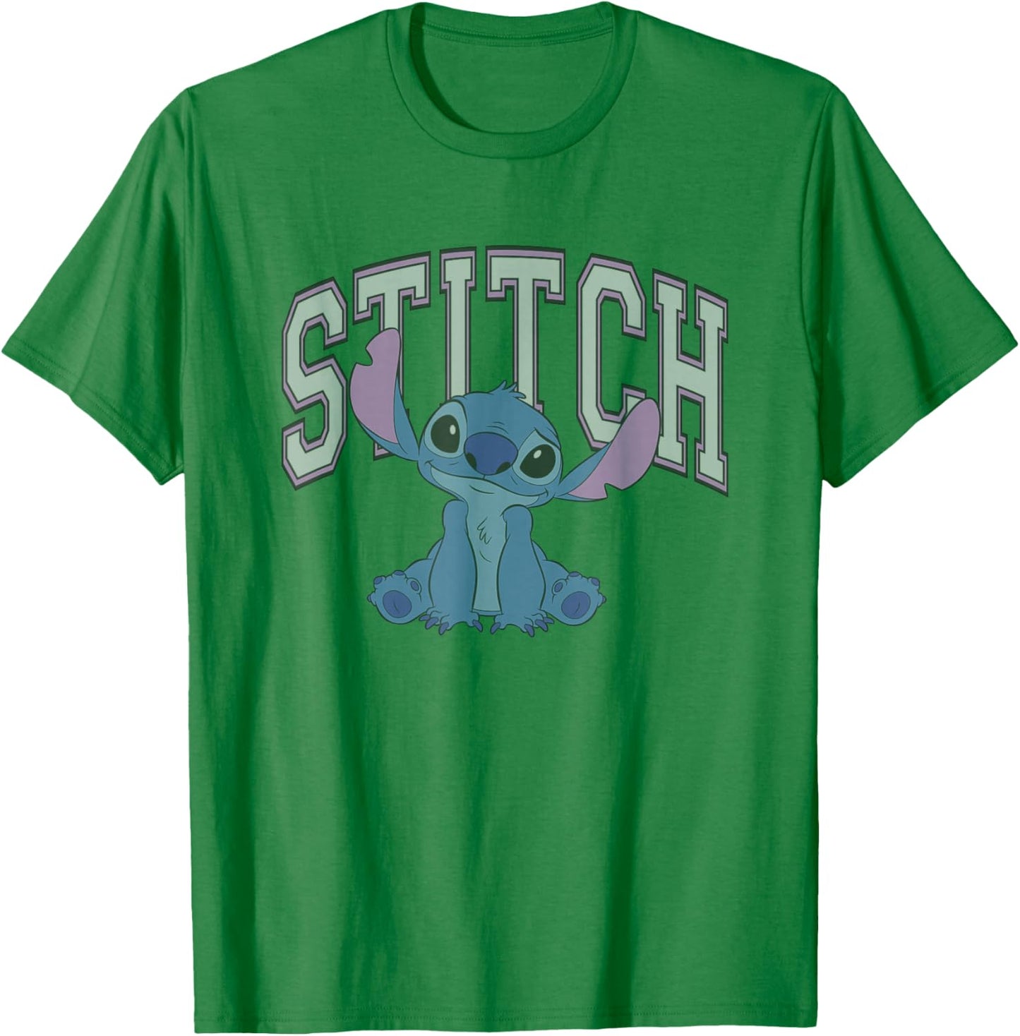 Disney Lilo and Stitch Classic Pink Varsity T-Shirt - T-Shirt | Irish Green