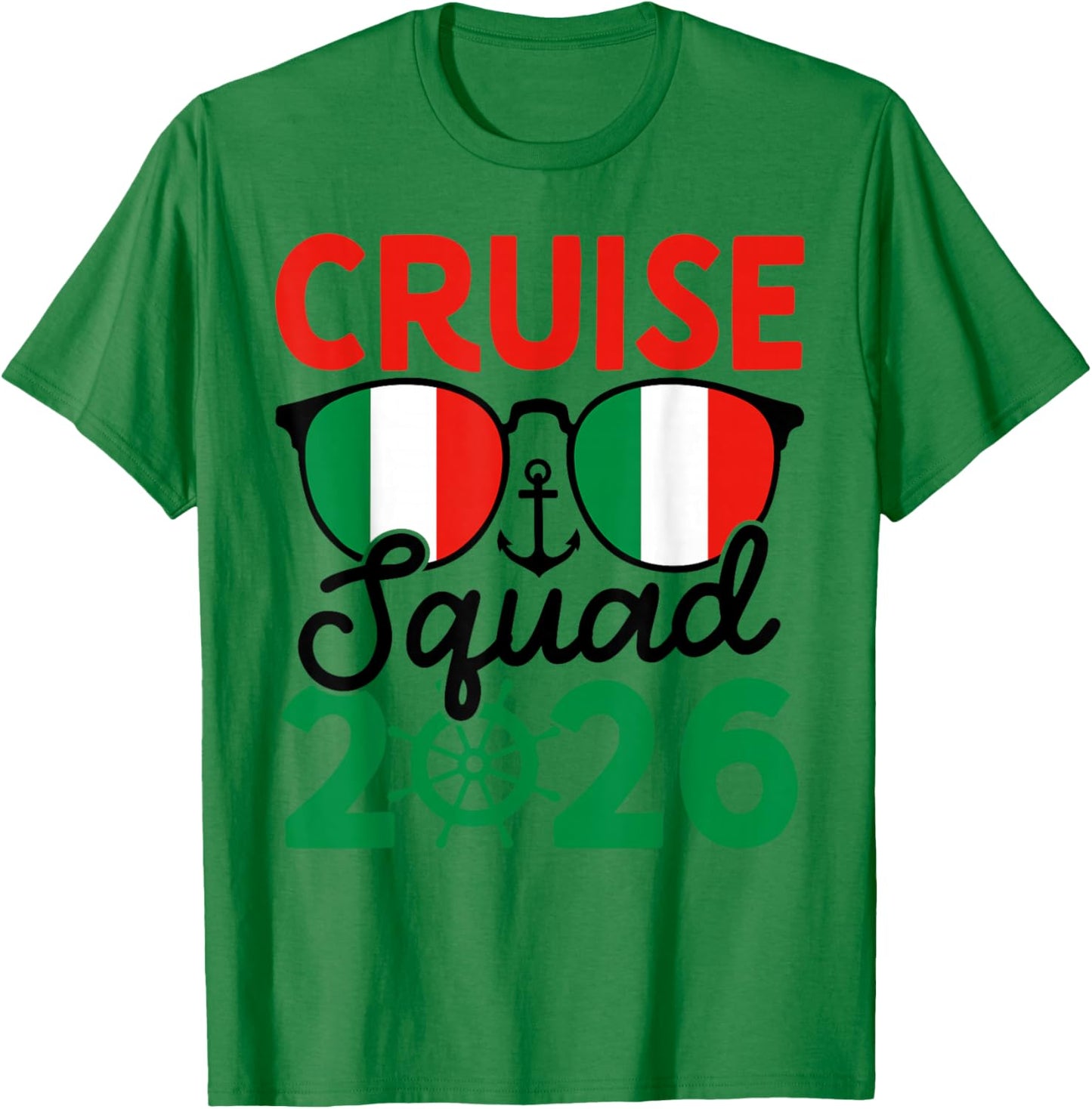 Italy Cruise Squad 2026 Summer Vacation Matching Family T-Shirt - T-Shirt | Irish Green