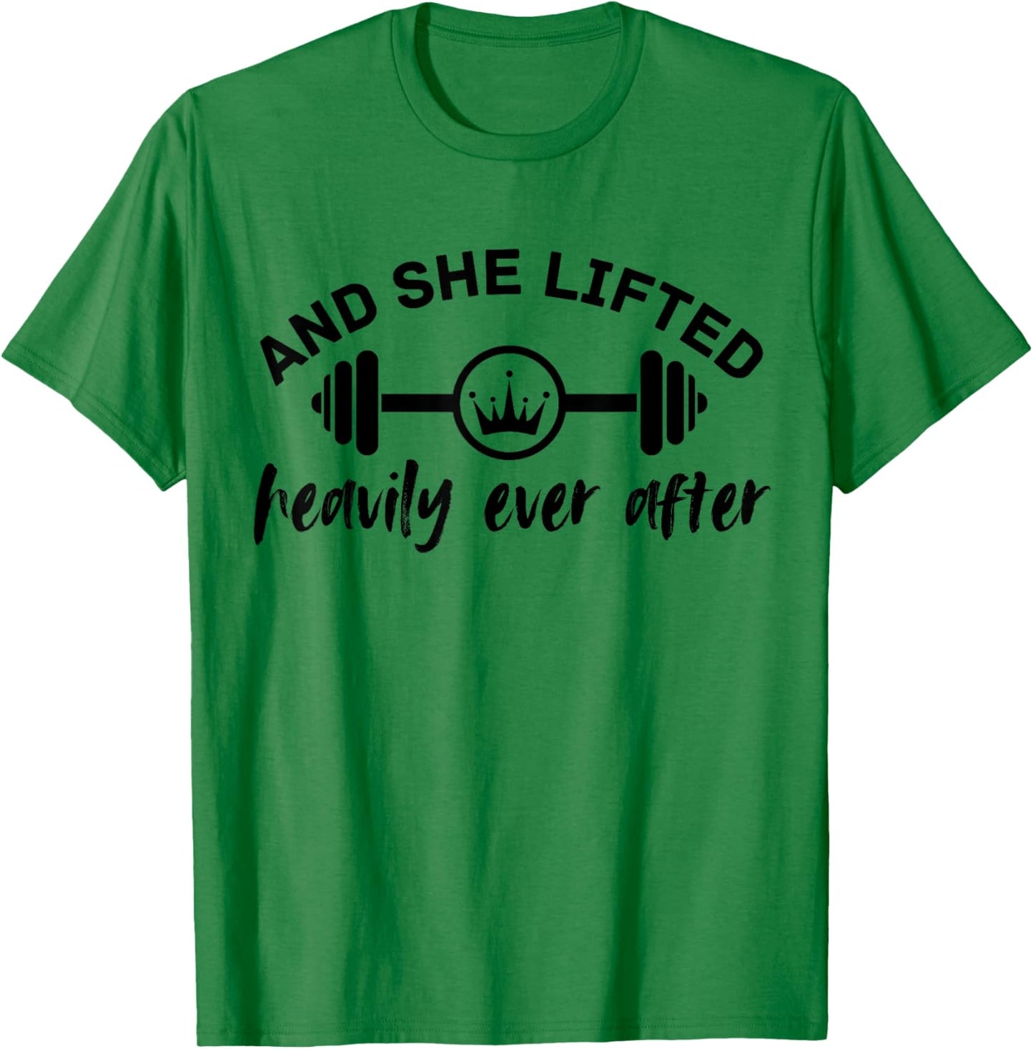 Funny Woman Workout She Lifted Heavily Sarcastic Gym T-Shirt - T-Shirt | Irish Green