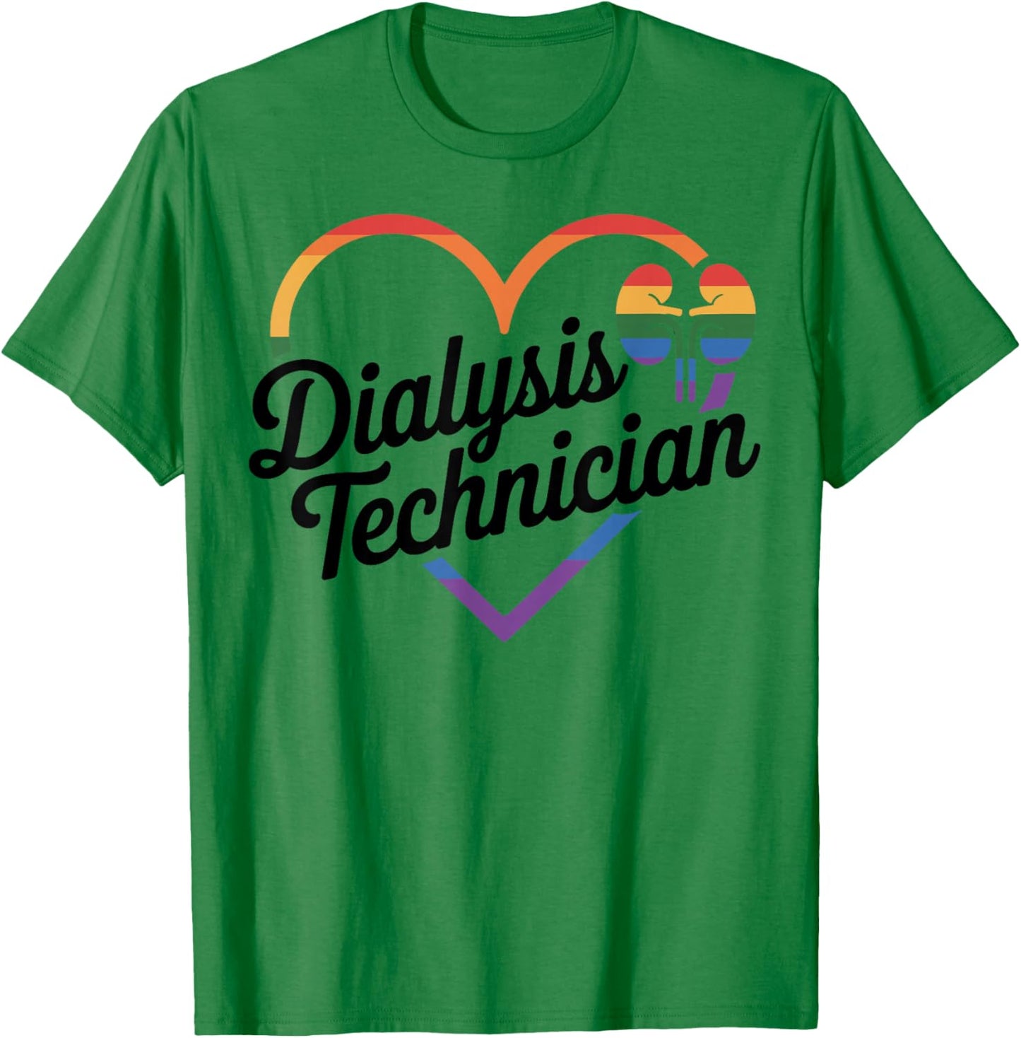 Dialysis Technician Heart Dialysis Tech T-Shirt - T-Shirt | Irish Green