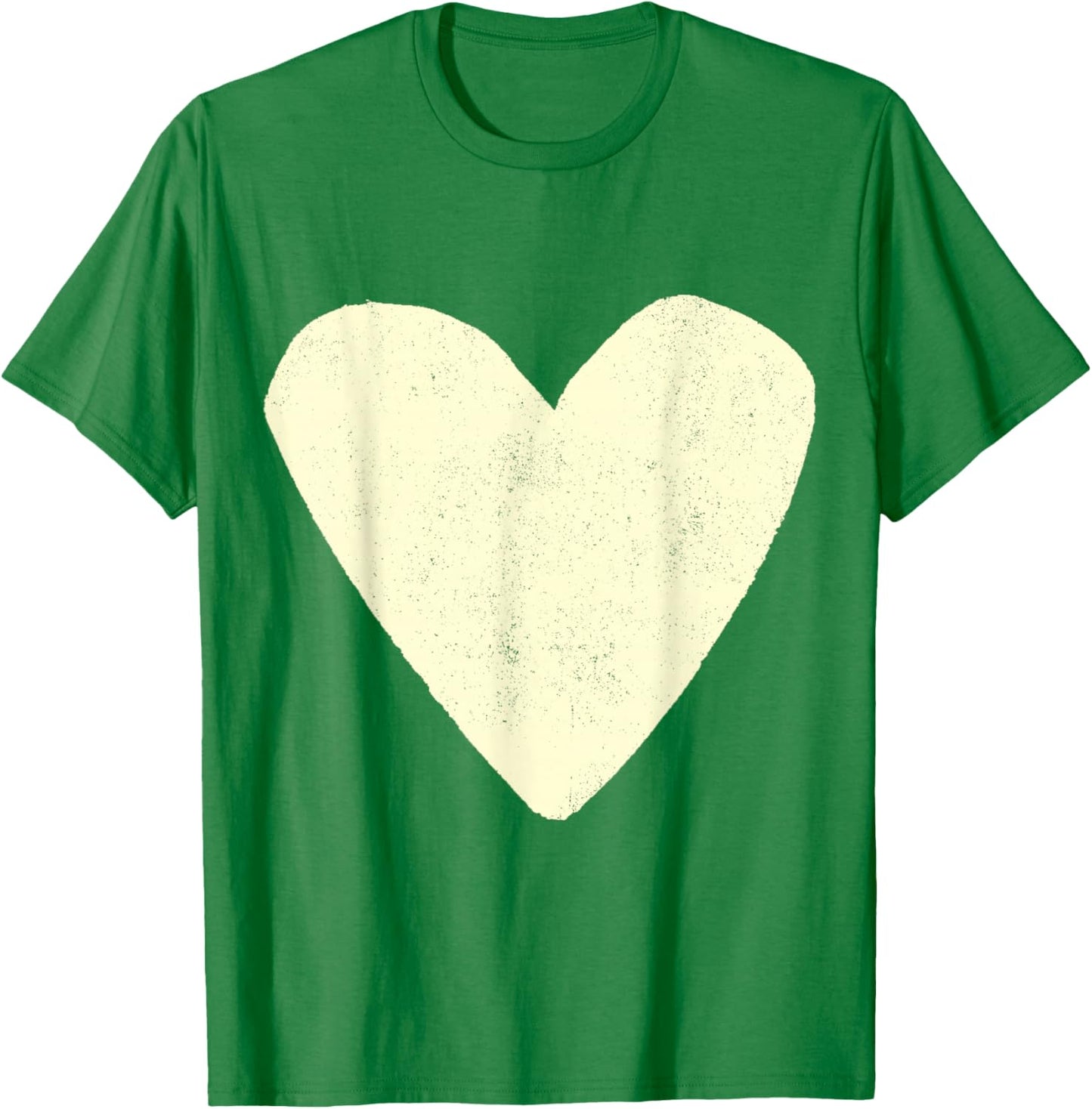 Love Heart Cream Beige Color Red T-Shirt - T-Shirt | Irish Green