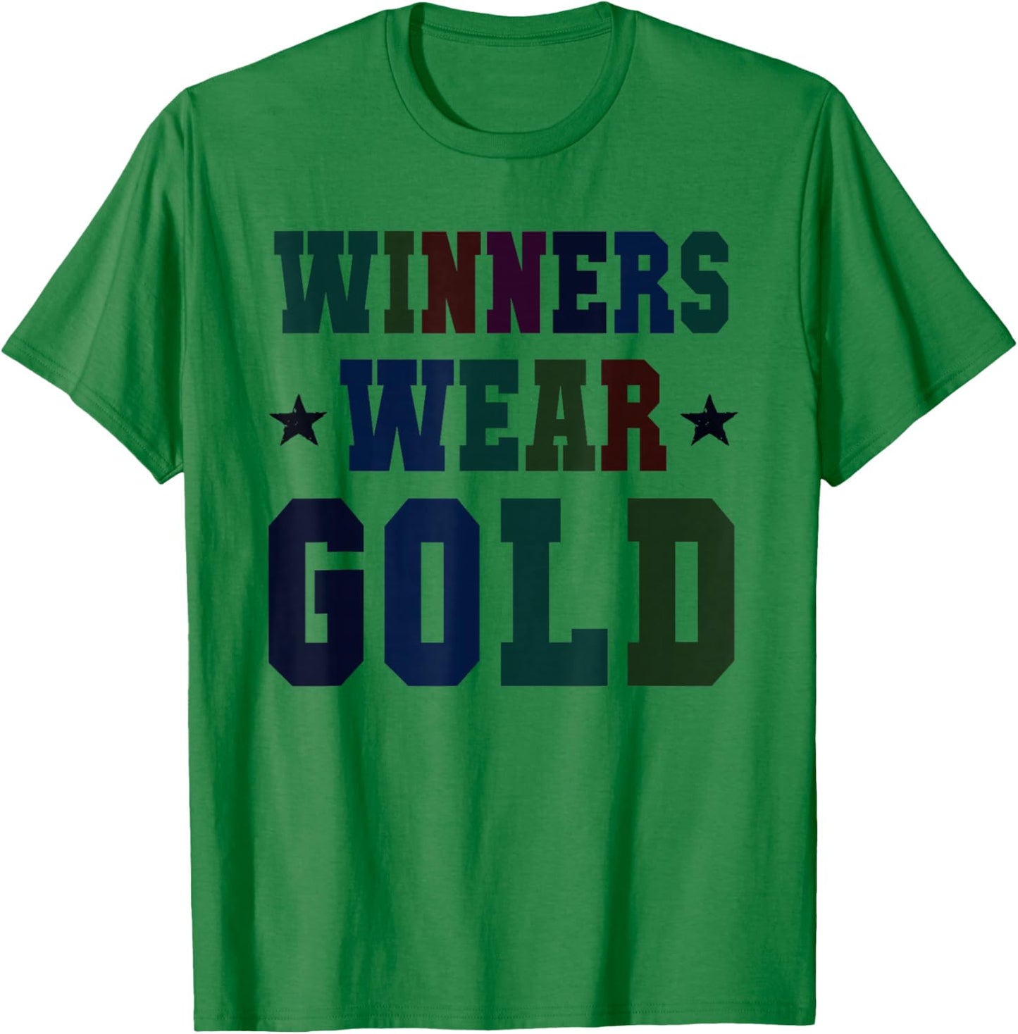 Vintage Bruh Winners WEAR Gold Competition War Game T-Shirt - T-Shirt | Irish Green