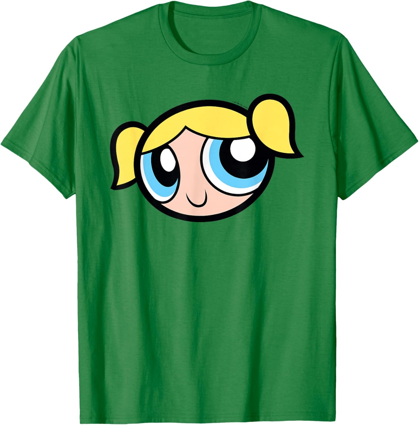 Powerpuff Girls Bubbles Portrait Easy Costume Y2K Cartoon T-Shirt - T-Shirt | Irish Green