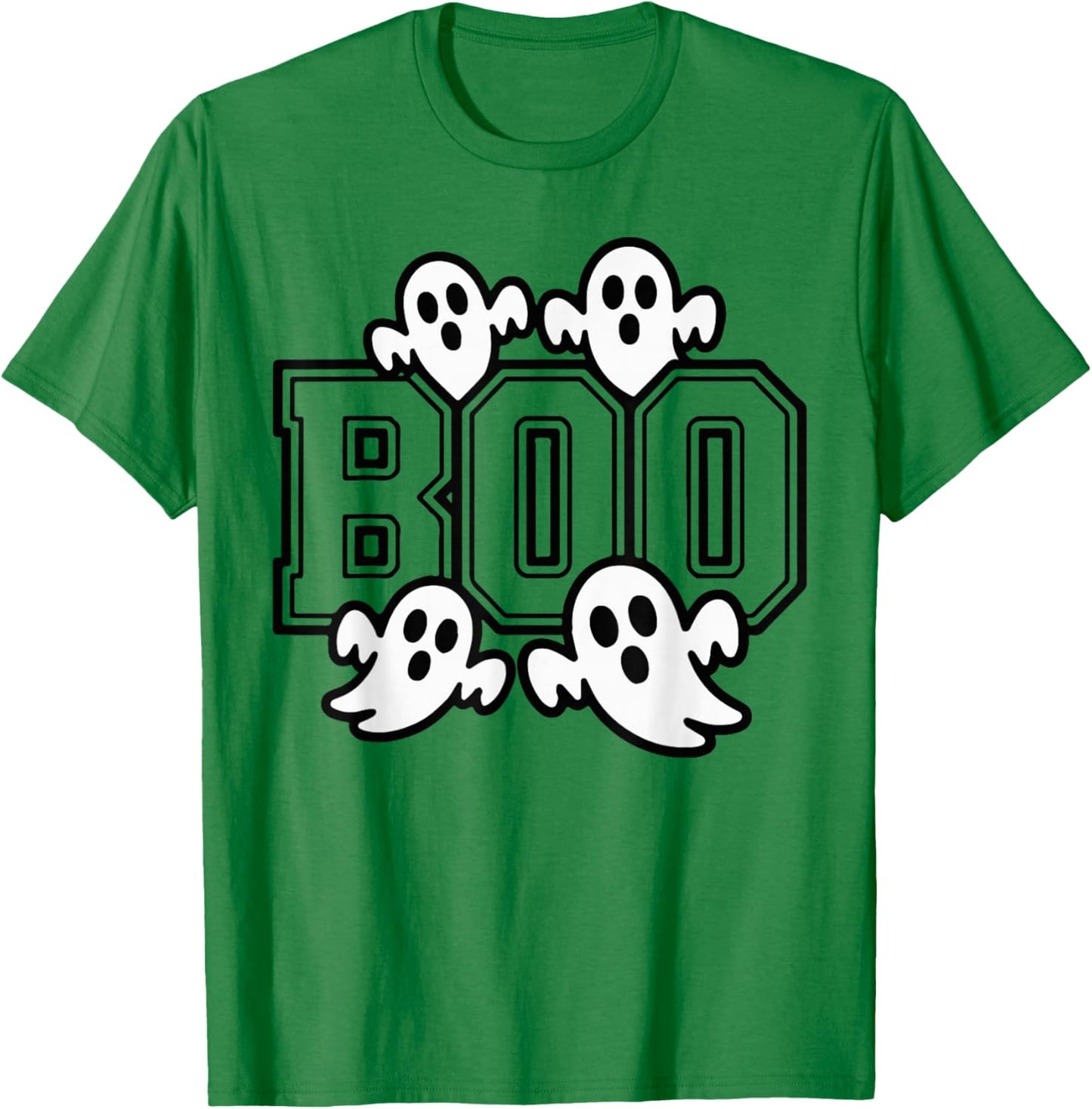 Funny Boo Ghost Costume Spooky Season Graphic Halloween T-Shirt - T-Shirt | Irish Green