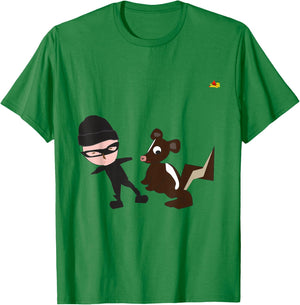 Cool I Skunk from CooliKangroo Island T-Shirt - T-Shirt | Irish Green