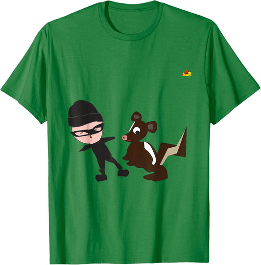 Cool I Skunk from CooliKangroo Island T-Shirt - T-Shirt | Irish Green