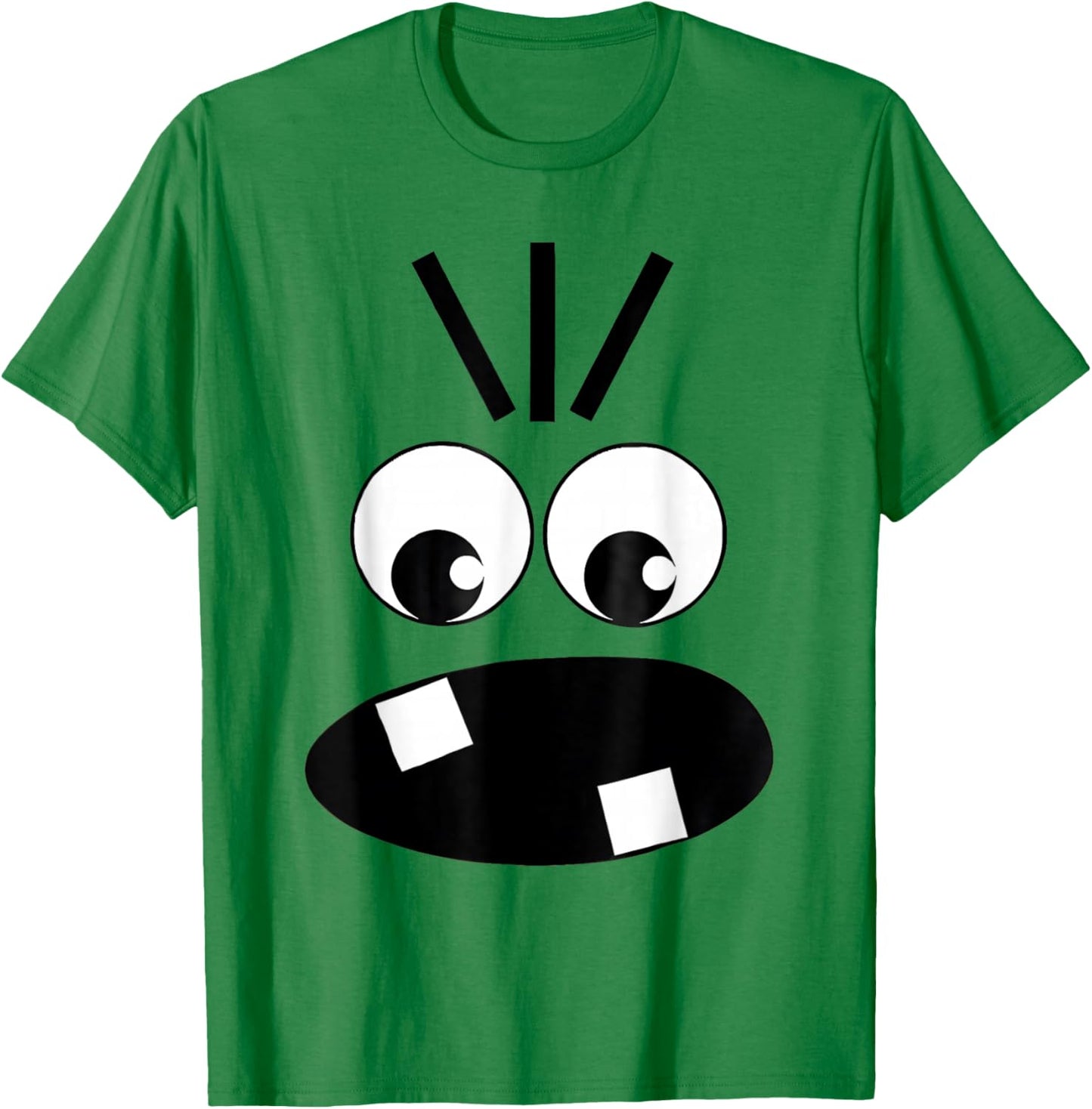 Creepy Carrots Face Funny Halloween Costume Kids and Adults T-Shirt - T-Shirt | Irish Green