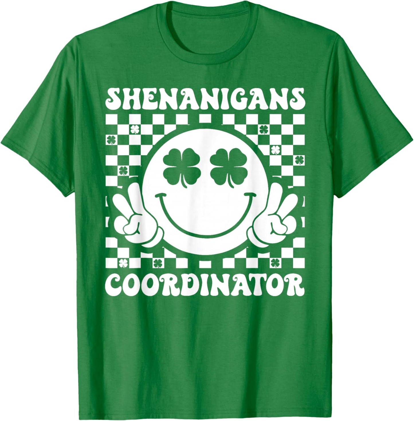 Shenanigans Coordinator Shamrock St Patricks Day Men Women T-Shirt - T-Shirt | Irish Green