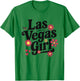 Retro Las Vegas Girl Flowers LV Throwback T-Shirt - T-Shirt | Irish Green