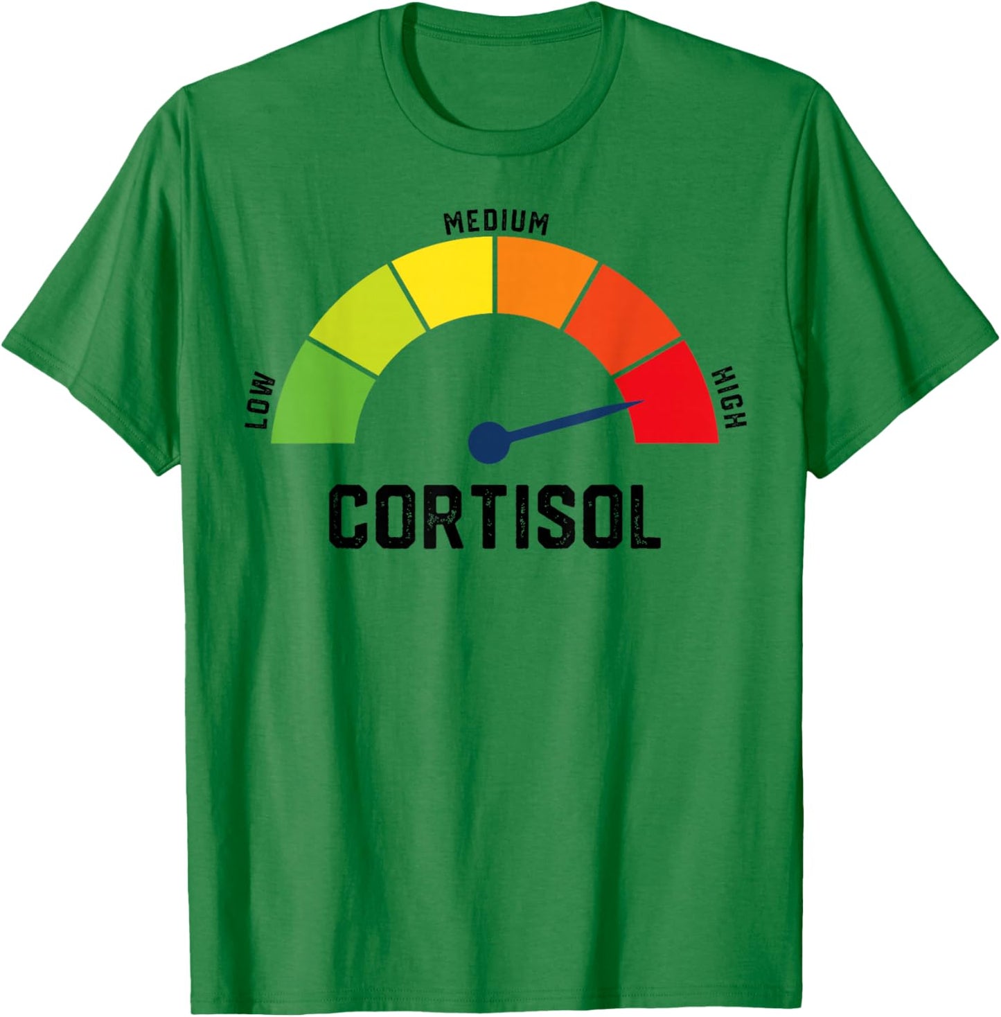 Funny High Cortisol Levels Meme T-Shirt - T-Shirt | Irish Green