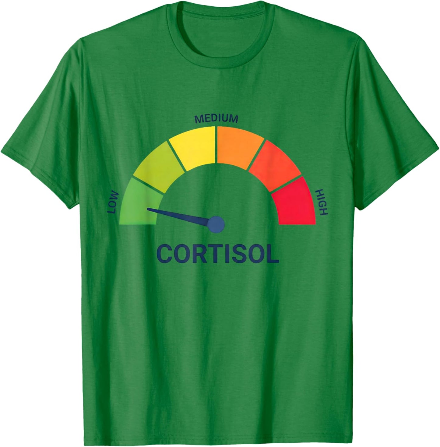 Funny Low Cortisol Levels v Meme T-Shirt - T-Shirt | Irish Green