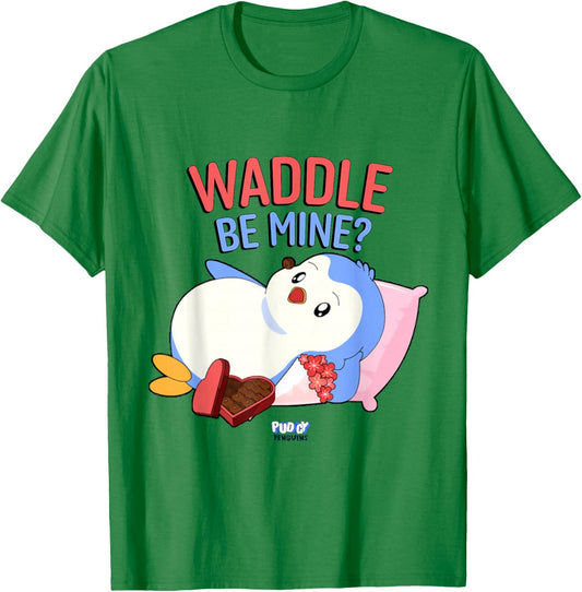 Official Pudgy Penguins Merch | V-Day Love | Pengu T-Shirt - T-Shirt | Irish Green