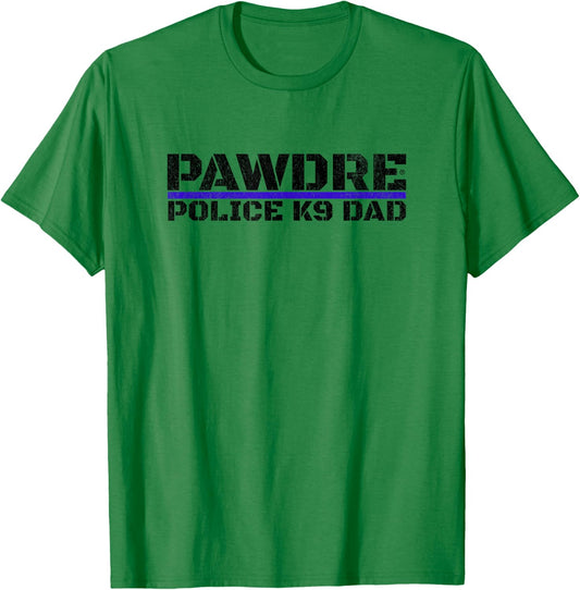 Police K9 Dog Dad for Law Enforcement T-Shirt - T-Shirt | Irish Green