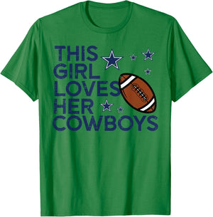 Girl Cowboy Women Kids Boys Girls Youth Men Teen T-Shirt - T-Shirt | Irish Green