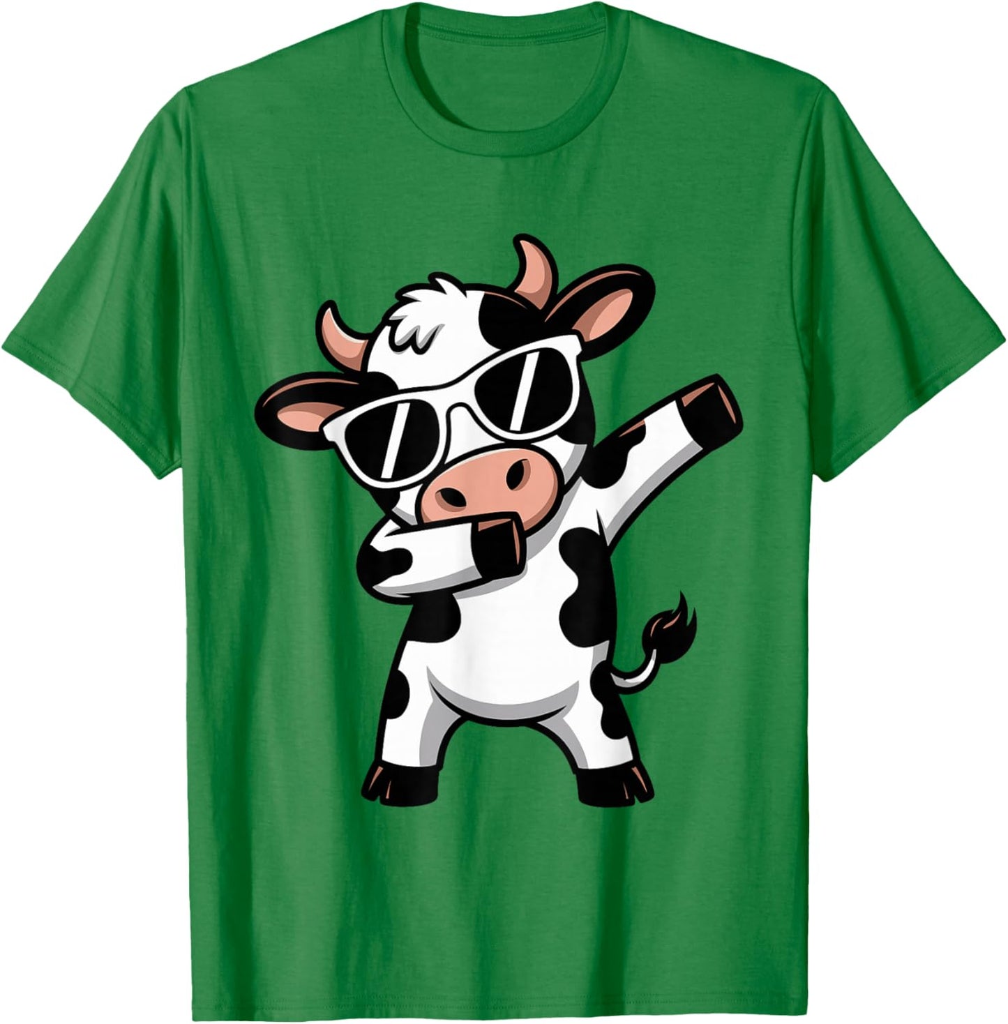 Cute Dabbing Cow Clothes Men Toddler Boys Farm Animal Kids T-Shirt - T-Shirt | Irish Green