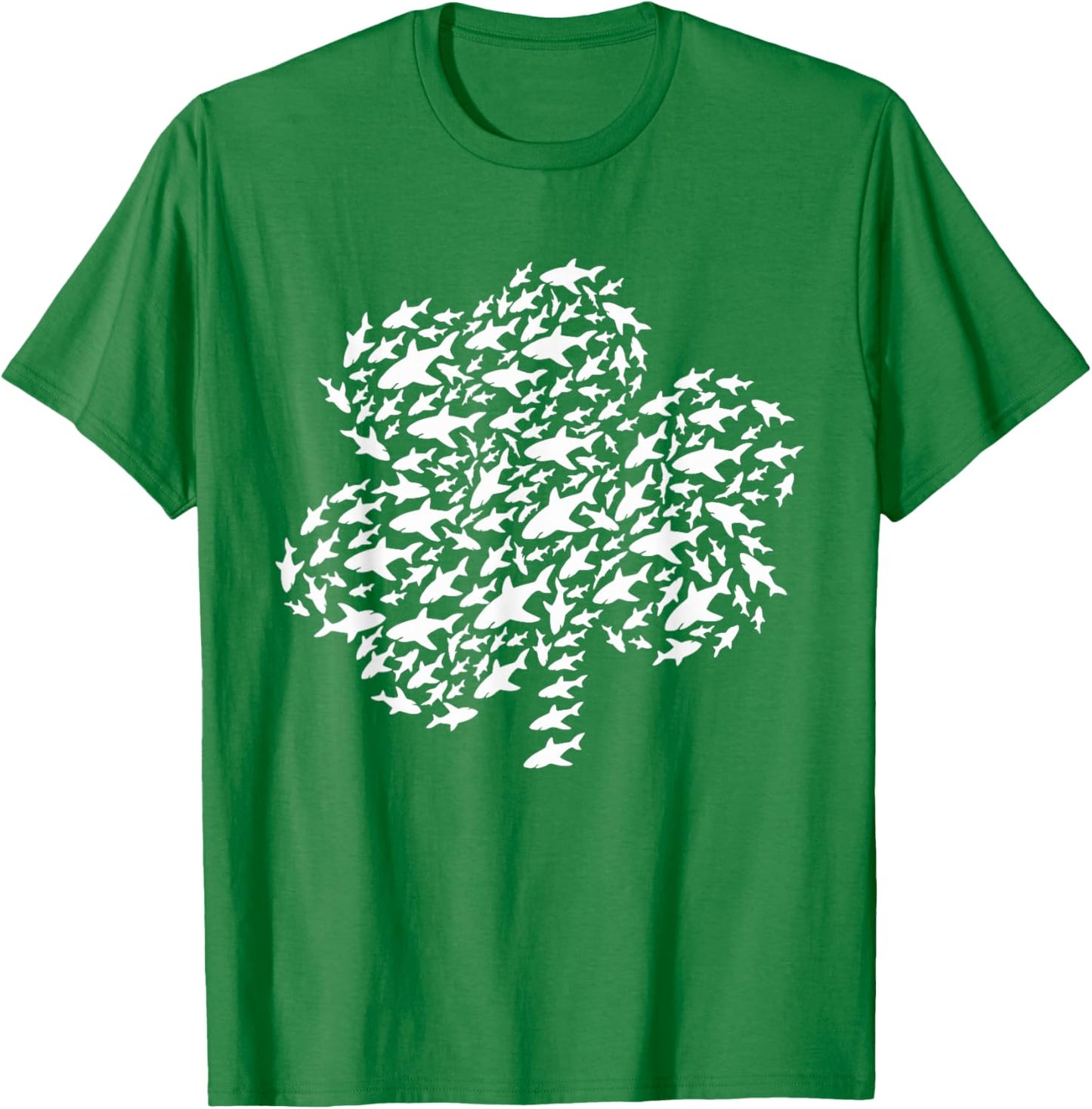 Shamrock Shark St Patricks Day Funny Shark Saint Paddys Kids T-Shirt - T-Shirt | Irish Green
